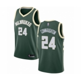 Youth Milwaukee Bucks #24 Pat Connaughton Swingman Green Basketball Jersey - Icon Edition