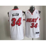 Revolution 30 Heat #34 Ray Allen White Stitched NBA Jersey