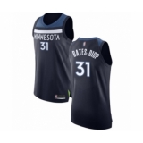 Men's Minnesota Timberwolves #31 Keita Bates-Diop Authentic Navy Blue Basketball Jersey - Icon Edition