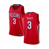 Men's New Orleans Pelicans #3 Josh Hart Authentic Red Basketball Jersey Statement Edition