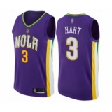 Men's New Orleans Pelicans #3 Josh Hart Authentic Purple Basketball Jersey - City Edition