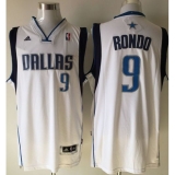 Revolution 30 Mavericks #9 Rajon Rondo White Stitched NBA Jersey