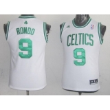 Celtics #9 Rajon Rondo White Stitched Youth NBA Jersey