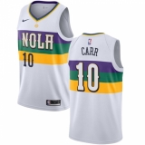 Women's Nike New Orleans Pelicans #10 Tony Carr Swingman White NBA Jersey - City Edition
