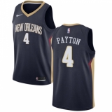 Women's Nike New Orleans Pelicans #4 Elfrid Payton Swingman Navy Blue NBA Jersey - Icon Edition