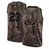 Men's Nike New Orleans Pelicans #23 Anthony Davis Swingman Camo Realtree Collection NBA Jersey