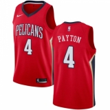 Men's Nike New Orleans Pelicans #4 Elfrid Payton Authentic Red NBA Jersey Statement Edition