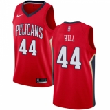 Youth Nike New Orleans Pelicans #44 Solomon Hill Authentic Red Alternate NBA Jersey Statement Edition