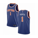 Youth New York Knicks #1 Bobby Portis Swingman Royal Blue Basketball Jersey - Icon Edition