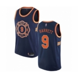 Women's New York Knicks #9 RJ Barrett Swingman Navy Blue Basketball Jersey - City Edition