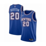 Youth New York Knicks #20 Allan Houston Swingman Blue Basketball Jersey - Statement Edition