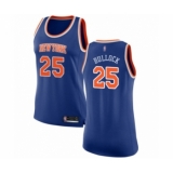 Women's New York Knicks #25 Reggie Bullock Swingman Royal Blue Basketball Jersey - Icon Edition