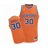 Women's New York Knicks #30 Julius Randle Authentic Orange Alternate Basketball Jersey