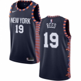 Women's Nike New York Knicks #19 Willis Reed Swingman Navy Blue NBA Jersey - 2018 19 City Edition