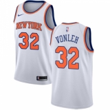 Youth Nike New York Knicks #32 Noah Vonleh Swingman White NBA Jersey - Association Edition