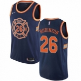 Women's Nike New York Knicks #26 Mitchell Robinson Swingman Navy Blue NBA Jersey - City Edition