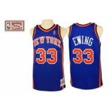Men's Mitchell and Ness New York Knicks #33 Patrick Ewing Swingman Royal Blue Throwback NBA Jersey