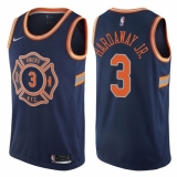 Men's Nike New York Knicks #3 Tim Hardaway Jr. Swingman Navy Blue NBA Jersey - City Edition