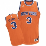 Youth Adidas New York Knicks #3 John Starks Swingman Orange Alternate NBA Jersey