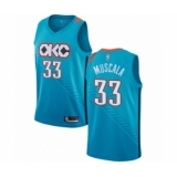 Youth Oklahoma City Thunder #33 Mike Muscala Swingman Turquoise Basketball Jersey - City Edition