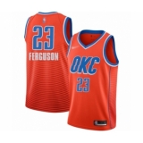 Men's Oklahoma City Thunder #23 Terrance Ferguson Authentic Orange Finished Basketball Jersey - Statement Edition