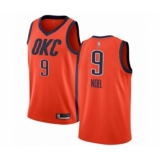 Women's Oklahoma City Thunder #9 Nerlens Noel Orange Swingman Jersey - Earned Edition