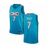 Women's Oklahoma City Thunder #7 Darius Bazley Swingman Turquoise Basketball Jersey - City Edition
