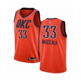 Youth Oklahoma City Thunder #33 Mike Muscala Orange Swingman Jersey - Earned Edition
