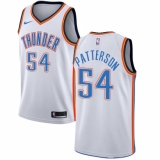 Women's Nike Oklahoma City Thunder #54 Patrick Patterson Swingman White Home NBA Jersey - Association Edition