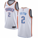 Men's Nike Oklahoma City Thunder #2 Raymond Felton Swingman White Home NBA Jersey - Association Edition