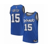 Men's Orlando Magic #15 Vince Carter Swingman Blue Hardwood Classics Basketball Jersey