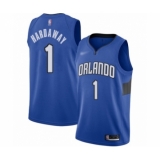 Men's Orlando Magic #1 Penny Hardaway Authentic Blue Finished Basketball Jersey - Statement Edition