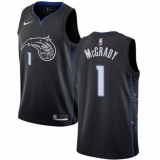 Men's Nike Orlando Magic #1 Tracy Mcgrady Swingman Black NBA Jersey - City Edition