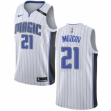 Men's Nike Orlando Magic #21 Timofey Mozgov Authentic White NBA Jersey - Association Edition