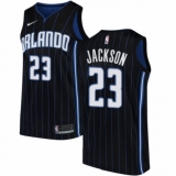 Men's Nike Orlando Magic #23 Justin Jackson Swingman Black NBA Jersey Statement Edition