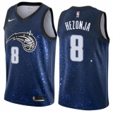 Men's Nike Orlando Magic #8 Mario Hezonja Swingman Blue NBA Jersey - City Edition