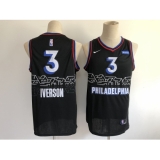 Men's Philadelphia 76ers #3 Dana Barros Nike Black 2020-21 Swingman Jersey