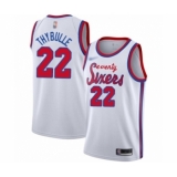 Men's Philadelphia 76ers #22 Mattise Thybulle Authentic White Hardwood Classics Basketball Jersey