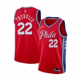 Women's Philadelphia 76ers #22 Mattise Thybulle Swingman Red Finished Basketball Jersey - Statement Edition