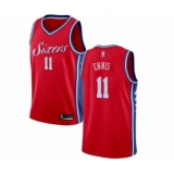Youth Philadelphia 76ers #11 James Ennis Swingman Red Basketball Jersey Statement Edition