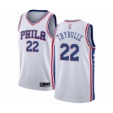 Men's Philadelphia 76ers #22 Mattise Thybulle Swingman White Basketball Jersey - Association Edition