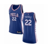 Women's Philadelphia 76ers #22 Mattise Thybulle Swingman Blue Basketball Jersey - Icon Edition
