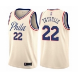 Men's Philadelphia 76ers #22 Mattise Thybulle Authentic Cream Basketball Jersey - City Edition