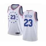 Women's Nike Philadelphia 76ers #23 Jimmy Butler White Swingman Jersey - Earned Edition