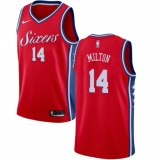 Women's Nike Philadelphia 76ers #14 Shake Milton Swingman Red NBA Jersey Statement Edition