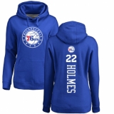 NBA Women's Nike Philadelphia 76ers #22 Richaun Holmes Royal Blue Backer Pullover Hoodie