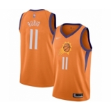Men's Phoenix Suns #11 Ricky Rubio Authentic Orange Finished Basketball Jersey - Statement Edition