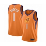 Youth Phoenix Suns #1 Devin Booker Swingman Orange Finished Basketball Jersey - Statement Edition