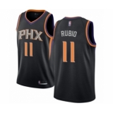 Youth Phoenix Suns #11 Ricky Rubio Swingman Black Basketball Jersey Statement Edition