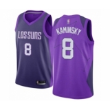 Men's Phoenix Suns #8 Frank Kaminsky Authentic Purple Basketball Jersey - City Edition